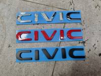 โลโก้ ฮอนด้า ซีวิค ฟ้อนใหม่ size 150 * 20 mm ปี 2022 HONDA CIVIC tri color models FE new logo emblem