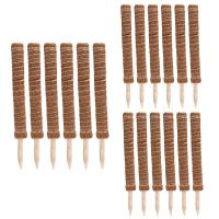 Extended Coir Moss Totem Pole, Coco Coir Poles Coconut Fibre Support Stake, Plant Support Pole 18PCS