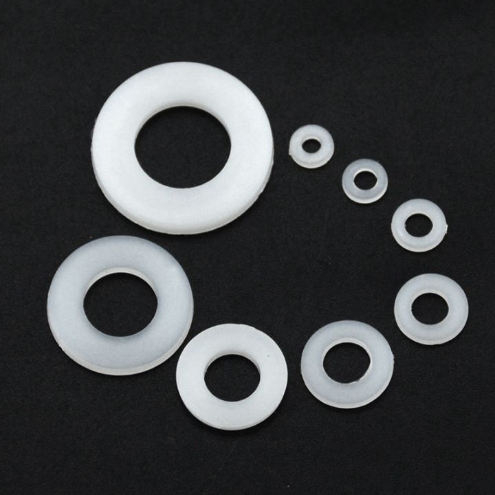 500pcs-white-nylon-flat-washer-gasket-set-m2-m2-5-m3m4m5-m6-m8-m10-plastic-sealing-o-rings-assortment-kit-fastener-spare-parts-accessories