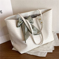 Stylish Scarf Shopper Tote Shoulder Bags For Women nd Designer Simple Large Capacity Work Ladies Handbags Spring 2022