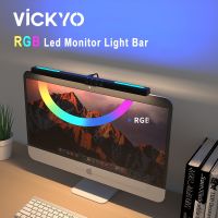 VICKYO Led Monitor Light Bar With Timing Computer Desk Lamp RGB Dimming Screen Eye Caring Monitor Hanging Lamp For Reading Study