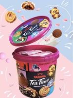 TATAWA Tea Time Assorted Cookies คุ้กกี้ เนย สอดไส้ (รุ่นถัง 400 กรัม)