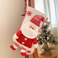 Christmas Tree Hanging Stockings Kids Candy Gift Holder Bags Lovely Socks New Year Presents Christmas Decoration