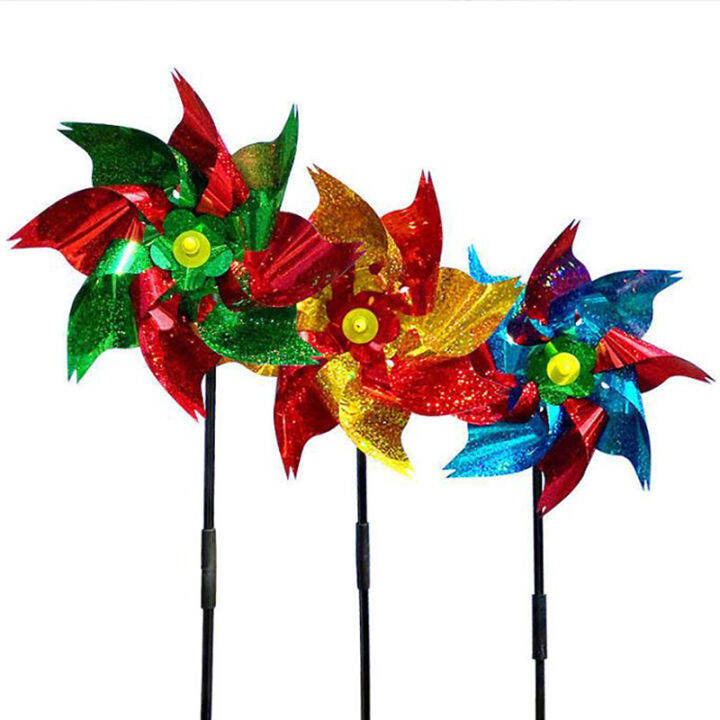 lowest-price-mh-ผู้ผลิตนก-pinwheels-สะท้อนแสง-sparkly-bird-deterrent-windmill-ป้องกัน-garde