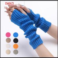 00DANZI00 ไม่มีนิ้ว ถุงมือข้อมือยาว สีขาวสีดำ ที่อุ่นแขน ถุงมือป้องกันข้อศอก ภาษาญี่ปุ่นญี่ปุ่น กอธ ปลอกข้อมือข้อเท้า เด็กหญิงเด็กชาย