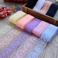 4cm Width White Decorative Lace Trim Fabric Wedding Birthday Christmas Goods Craft DIY Embroidery and Skirt Intimate Accessories Fabric  Material