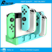 Rovtop แท่นชาร์จสำหรับ Nintendo Switch JoyCon,1-4 Pcs สำหรับ Nintendo Switch Joy-Con,ชาร์จ Station Station สำหรับ Joy-Cons อุปกรณ์เสริมตัวบ่งชี้แอลอีดี