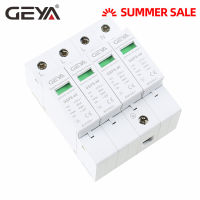 Geya Gsp8-4p รางดินไฟฟ้ากระชาก Ac275v Ac385v 400V 440V 40ka Spd 4P สายดินป้องกันไฟกระชาก