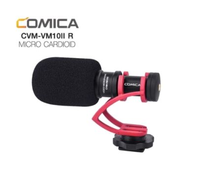 COMICA CVM-VM10II RED Micro Compact Directional Condenser Shotgun Video Microphone ไมโครโฟน รับประกันศูนย์ 1ปี