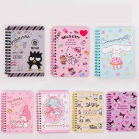 ►❐♂ Sanrio Anime Hello Kitty Kuromi Cinnamoroll Kawaii Cartoon School Supplies Diary Notepad A6 Message Notebook Student Gift