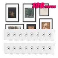 10/50/100 Pack Strong Adhesive Hooks Picture Frame Poster No Drilling Hooks Waterproof Kitchen Bathroom Accessories Screw Hooks