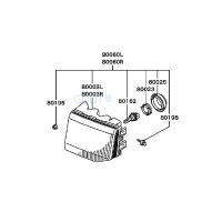 1ชิ้นอินทรีย์แก้วอะคริลิ1989-1999 V32 V33โคมไฟหัวปกคลุมสำหรับปาเจโร V31 V43ไฟหน้าพื้นผิวสำหรับ Montero MB 831065