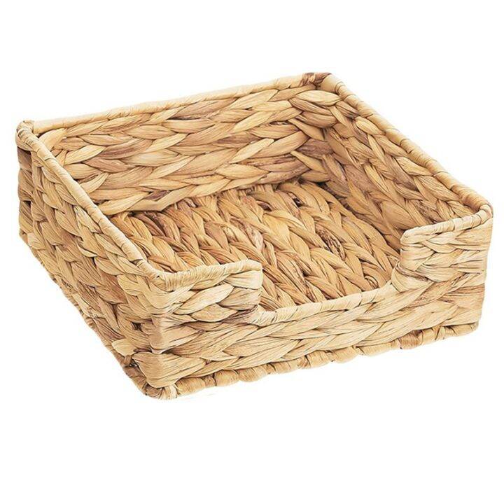 2pcs-bathroom-disposable-guest-towel-holder-long-seagrass-woven-rattan-wicker-table-hand-guest-towel-basket-tray