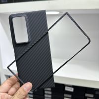 เคสโทรศัพท์คาร์บอนไฟเบอร์สำหรับ V2มายากลฝาครอบโทรศัพท์5G Aramid บางเฉียบป้องกันการตกสำหรับ V2มายากลกรอบ5G (ใหม่)