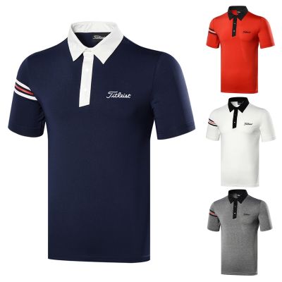 Summer new golf mens short-sleeved t-shirt top quick-drying golf clothes sunscreen ball clothes POLO shirt Mizuno UTAA Malbon Le Coq PXG1 J.LINDEBERG Odyssey☇❇┋
