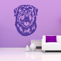 【The-Best】 Sheikh printing and packages Design Wall Decals ROTTWEILER HUND ไวนิล Kunst Aufkleber Wall Home Decor ห้องนั่งเล่นภาพจิตรกรรมฝาผนังสุนัขวอลล์เปเปอร์ J554