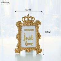 Vintage Carved Gold Baroque Picture Photo Frame Set Luxury Vintage Metal Poster Frames Home Wedding Desktop Decoration Crafts