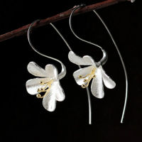 NEHZY 925 sterling silver new Jewelry woman fashion handmade crafts female pop earrings exquisite flowers long earrings