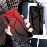 [ส่งจากไทย] Case หัวเหว่ย เคสกระจกไล่สี Huawei Y7A Y6S Y9S Y6P Y9prime Y6 2019 Y9 2019 Y7pro2018 Y7pro2019 Nova5T P30lite เคสกระจกสองสี เคสกันกระแทก ขอบนิ่ม