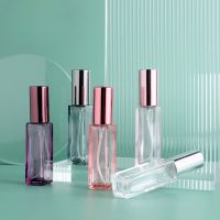 ♂♀ 10ml Mini Perfume Spray Bottles Glass Refillable Bottle Portable Travel Oils Liquid Cosmetic Container Perfume Atomizer