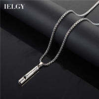 IELGY สร้อยคอผู้ชายสามารถ Blow สร้อยคอนกหวีดแนวโน้มฮิปฮอปเรียบง่ายและป่า Pendant【70Cm 】