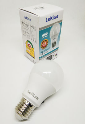 หลอดไฟ LED 12w หลอดปิงปอง เกลียว E27 LeKise แสงขาว