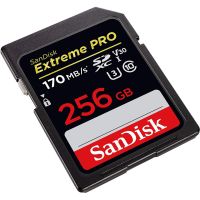 Sandisk การ์ดหน่วยความจํา Extreme PRO 256 GB SDXC ความเร็วในการบันทึกวิดีโอ 170 MB s 10 U3 V30