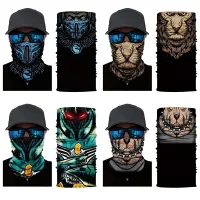 【CC】 Windproof Proof Riding Greek Cartoon Characters Seamless Neck Dog Scarf