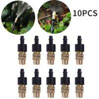 10pcs Adjustable Barbed Copper Sprayer Gardening Water Irrigation Misting Sprinkler Cooling Humidify Disinfection Sprayer