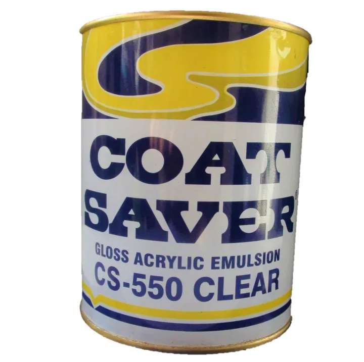 Coat Saver Gloss Acrylic Emulsion Clear 1L Lazada PH