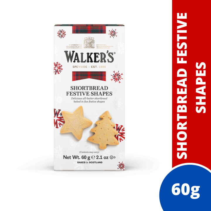 Walkers Shortbread Festive Shapes Box (60g) Lazada