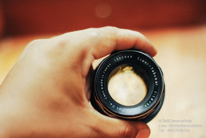 ขายเลนส์มือหมุนportrait-ละลายหลัง-งบประหยัด-takumar-55mm-f1-8-serial-1306849-for-canon-dslr-ทุกรุ่น