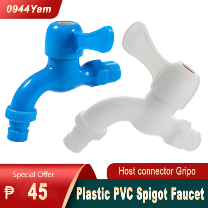 Multipurpose Plastic PVC Spigot Faucet with Hose Connector Gripo ...