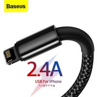 Baseus สาย USB สำหรับ13 12 11 Pro Max X XR XS 8 7 6 6S Ipad ที่ชาร์จมีช่องเสียบยูเอสบีข้อมูลอย่างรวดเร็วสายเคเบิลโทรศัพท์มือถือ