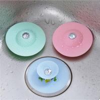 Creative kitchen sink silicone flying saucer press type double deck insect-proof and odor-proof floor drain toilet floor drain Traps Drains