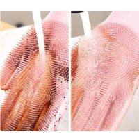 Magic Silicone Dishwashing Gloves Kitchen Household Silicone Dishwashing Gloves Silicone Cleaning Gloves Safety Gloves