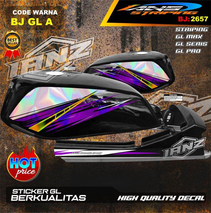 Sticker Striping Body Gl Pro Hologram Striping Gl Max Variasi