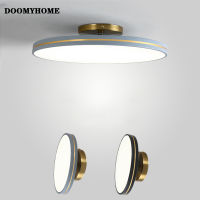 ทางไกลเครื่องหรี่ไฟ DOOMYHOME แบบหมุนได้ใหม่โคมระย้า LED ทันสมัยห้องนั่งเล่นห้องทำงานห้องโคมไฟในร่มห้องนอนทางเดิน