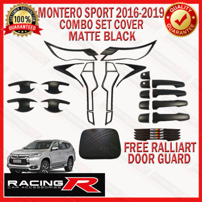 Montero 2016ถึง2019 GLX Garnish Cover Combo Set Matte Black [ฟรี TRD DOOR GUARD ] 2016 2017 2018 2019