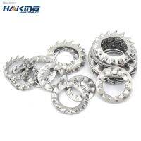 ⊙㍿ 10/50X M2.5 M3 M4 M5 M6 M8 M10 M12 M14 M16 GB862.1 DIN6798A A2 304 Stainless Steel External Toothed Serrated Lock Washer Gasket