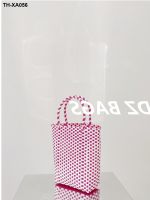 can be sweet! Ins hand bag feeling straw basket bump ice cream