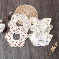 【CW】 15 Colors Baby Muslin Scarf Bib Adjustable for Boys and Multipurpose Teething Drooling QX2D