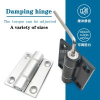 Damper adjustable buffering hinge adjustable with any stop hinge torque force adjustable stop clamshell folding hinge