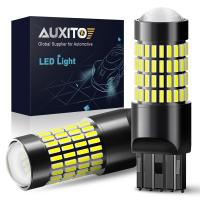 AUXITO 2Pcs 7443 7441 7440 W21W ไฟเบรคหลอดไฟ14V 2800Lm 6000K 102Smd 4014สำหรับหลอดไหสว่างรอบด้าน