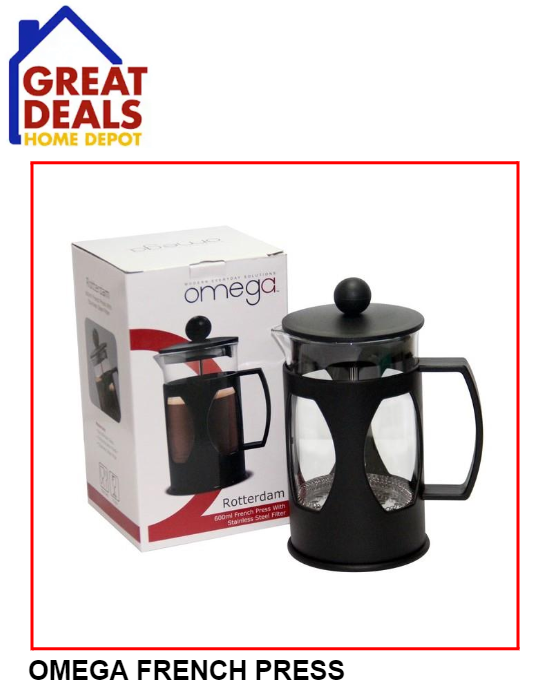 GREAT DEALS OMEGA FRENCH PRESS WITH STAINLESS STEEL FILTER Lazada PH