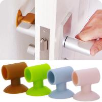 1PC Doorknob Wall Mute Crash Pad Door Cabinet Door Handle Lock Silencer Suction Cup Anti-Collision Silicone Door Stopper