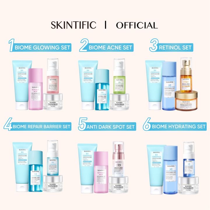 SKINTIFIC 4PCS White Truffle Glowing Set Paket Skincare White Truffle