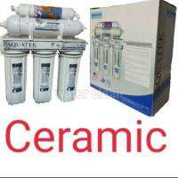 AquaTech เครื่องกรองน้ำ 5 ขั้นตอน Ceramic U.S.A silverอุปกรณ์ครบชุด ติดตั้งง่าย