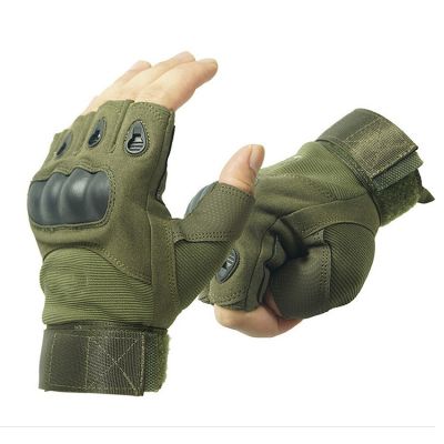 [COD] Foreign trade wholesale outdoor half-finger tactical men and women sports non-slip fitness military fans black shell training