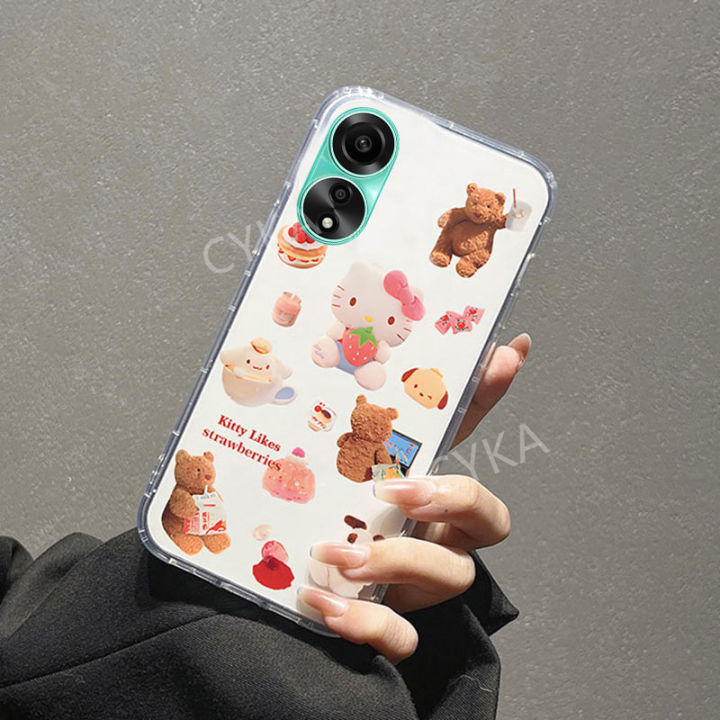 เคสใสขายดีเคสมือถือ-oppo-a18-a78-a58-a38-nfc-4g-5g-เคสมือถือเคสนิ่มลายการ์ตูนน่ารักกันกระแทกแฟชั่นสำหรับ-oppoa58-4g